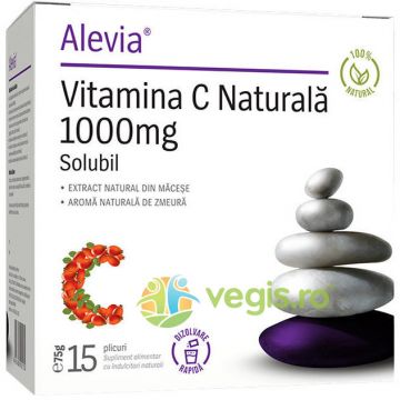 Vitamina C Naturala Solubila 1000mg 15 plicuri