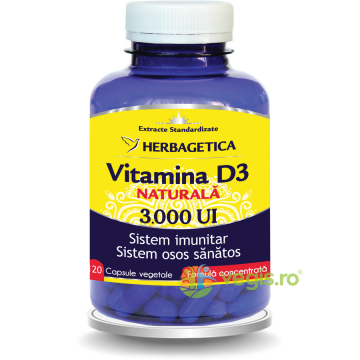 Vitamina D Naturala 3000 U.I 120cps