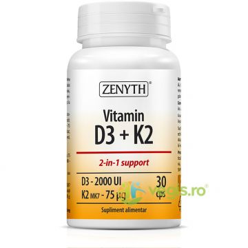 Vitamina D3 + K2 30cps