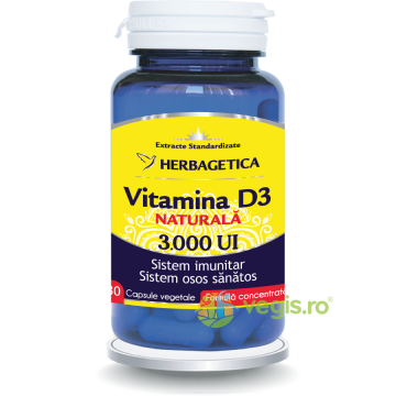 Vitamina D3 Naturala 3000 U.I 30cps