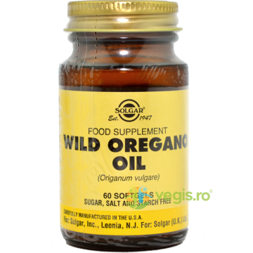 Wild Oregano Oil (Ulei de Oregano Salbatic) 60 cps vegetale