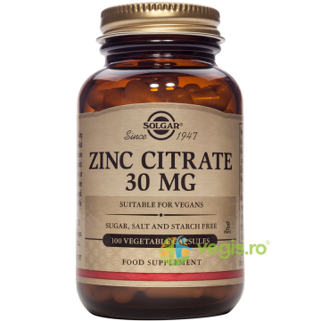 Zinc Citrate 30mg 100cps vegetale