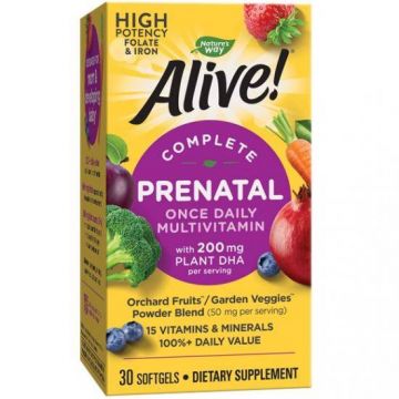 Alive Complete Prenatal, 30cps - Nature's Way - Secom