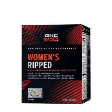 Amp women’s ripped program vitapack complex de multivitamine pentru femei, 30buc - Gnc