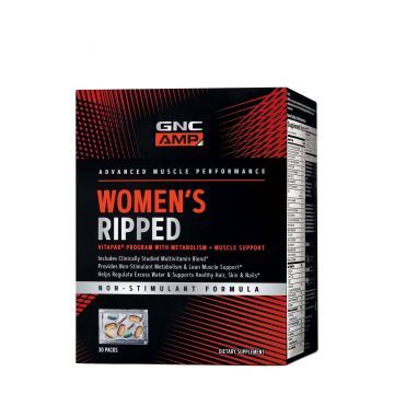 Amp women’s ripped vitapak complex de multivitamine pentru femei- non stimulent, 30buc - Gnc