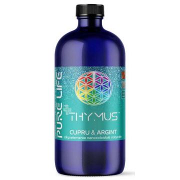 Argint si cupru Coloidal 20ppm, Thymus, 480ml - Agnes Itara