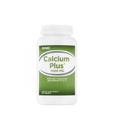 Calcium Plus 1000Mg, Calciu, 250tbl - Gnc