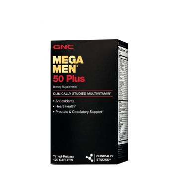 Complex De Multivitamine Pentru Barbati 50 Plus, 120tb - Gnc