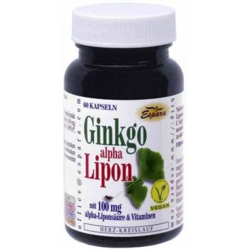Ginkgo alpha lipon, 100mg, 60cps - Espara