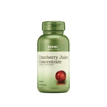 Herbal plus cranberry juice concentrate, concentrat din suc de merisor, 90cps - Gnc