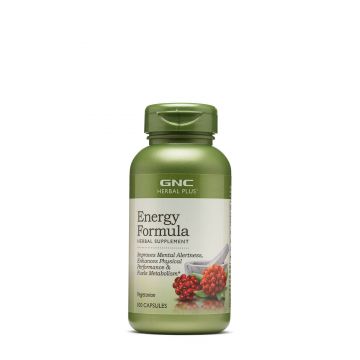 Herbal plus energy formula, formula pentru energie, 100cps - Gnc