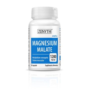 Magnesium Malate, 1200mg, 30cps - Zenyth