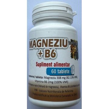 Magneziu + B6, 60 tablete - Herbs