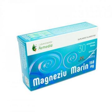 Magneziu Marin, 150mg, 30cpr - Remedia