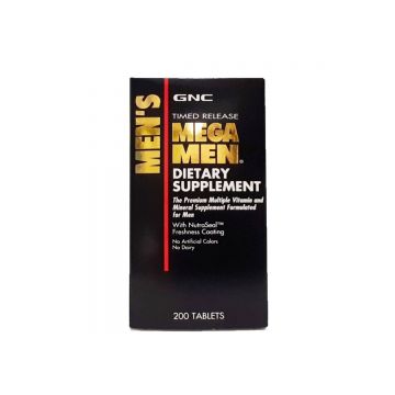 Men's Mega Men Multivitamin, Complex De Multivitamine Pentru Barbati, 200tb - Gnc