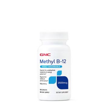 Methyl B-12 2500mcg, Vitamina B-12 Metilcobalamina, 100tb - Gnc