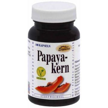 Papaya-kern, 300mg, 100cps - Espara