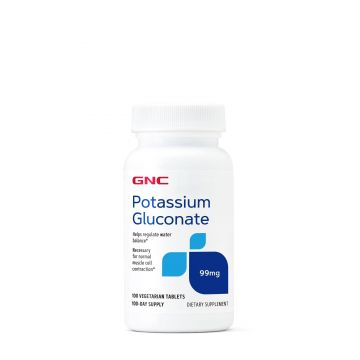 Potassium Gluconate 99mg, Gluconat de Potasiu, 100tbl - GNC
