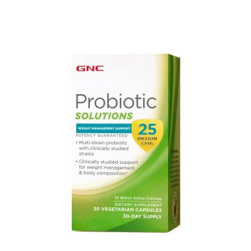 Probiotic suport pentru controlul greutatii 25 miliarde culturi vii, 30cps - GNC - Probiotic Solutions Weight Management Support