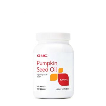 Pumpkin Seed Oil 1000Mg, Ulei Din Seminte De Dovleac, 100cps - Gnc