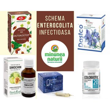 Schema tratament natural ENTEROCOLITA infectioasa