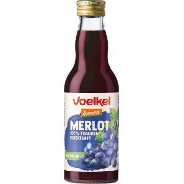 Suc de struguri rosii merlot, eco-bio, 200ml - Voelkel