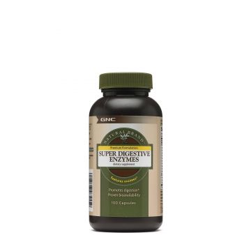 Super Digestive Enzymes, Enzime Digestive, 100cps - Gnc Natural Brand