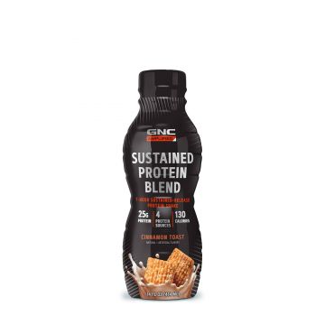 Sustained protein blend, shake proteic rtd, cu aroma de scortisoara, 414 ml - Gnc