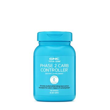 Total lean phase 2 carb controller, controlul carbohidratilor, 120cps - Gnc
