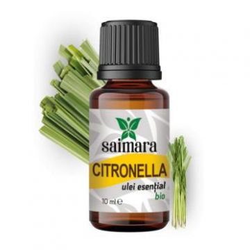 Ulei de Citronella, eco-bio, 10ml - Saimara