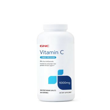 Vitamina c 1000mg, cu bioflavonoide si pulbere de macese, 360cps - Gnc