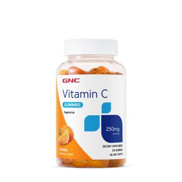Vitamina c 250 mg, jeleuri cu aroma naturala de portocale, 120Jeleuri - Gnc