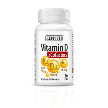 Vitamina D si Cofactors, 30cps - Zenyth