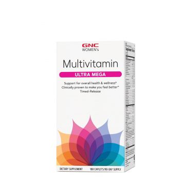 Women's Multivitamine Ultra Mega, Multivitamine Pentru Femei, 180tbl - GNC