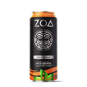 Zoa energy drink zero, sugar bautura energizanta zero zahar cu aroma de portocale salbatice, 473ml - Gnc