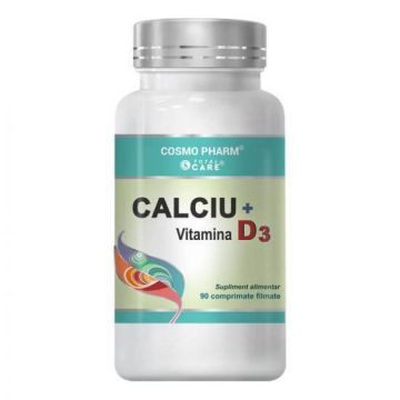 Calciu si Vitamina D3, 90tbs - Cosmo Pharm