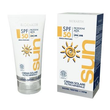 Crema solara SPF50 cu filtre minerale 150ml Biosun - BIOEARTH