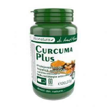Curcuma Plus Piperina 60cps Pro Natura