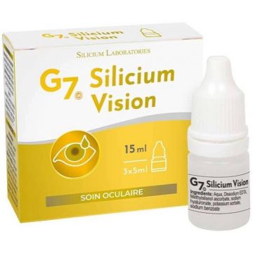 G7 Siliciu Vision, ingrijirea ochilor, 15ml - Silicium