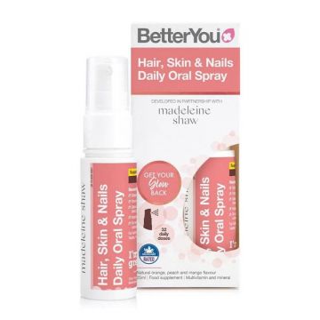 Hair Skin and Nails Oral Spray par, piele si unghii, 25ml - BetterYou