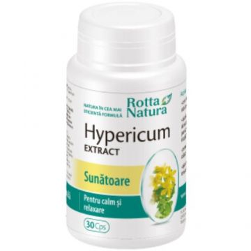 Hypericum Extract, Sunatoare, 30cps, Rotta Natura