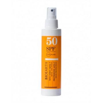 Lotiune solara spray pentru corp SPF50 cu ganoderma, 150ml - Bioearth