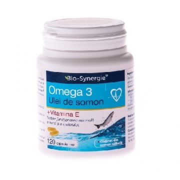 Omega 3 Ulei Somon + Vitamina E 120cps Bio Synergie