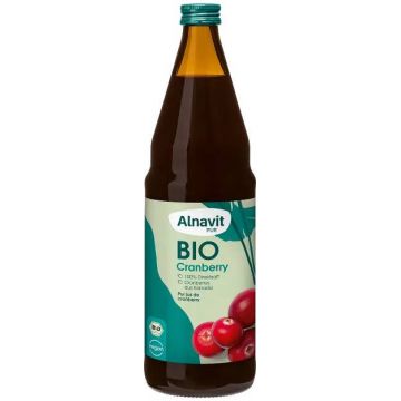 Suc de merisoare, eco-bio, 750ml - Alnavit