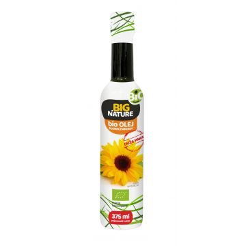 Ulei de floarea soarelui, presat la rece, eco-bio, 375ml - Big Nature