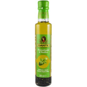 Ulei de masline extravirgin aromat cu busuioc, 250ml - Olio Dante