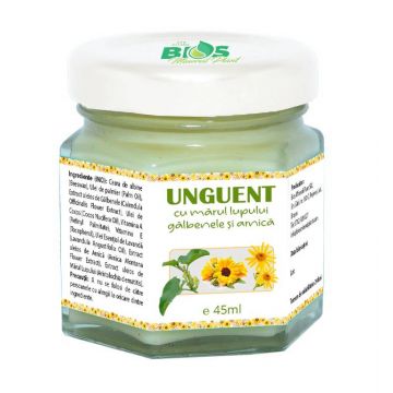 Unguent cu marul lupului, galbenele si arnica, 45ml - Bios Mineral Plant