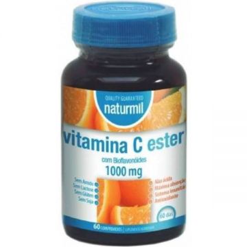 Vitamina C non-acida - esther C - 1000mg, 60cpr - Naturmil