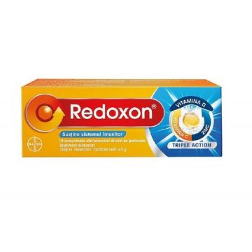 Redoxon Triple Action Vit.D + Zinc + Vit.C x 10 cpr.efervescente