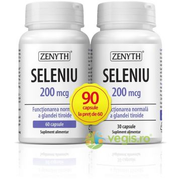 Pachet Seleniu 200mcg Pachet 60cps+30cps